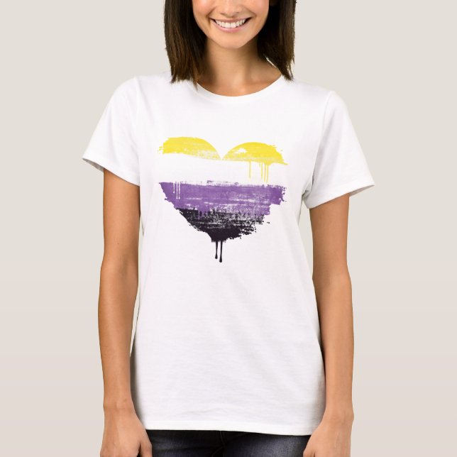 CAMISETA CORAÇÃO NÃO BINÁRIO (Frente)