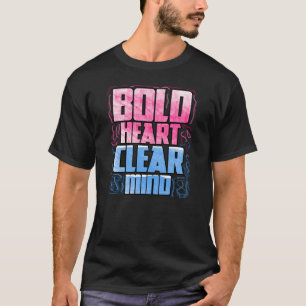 Camiseta Coração Negrito, Mente Limpa