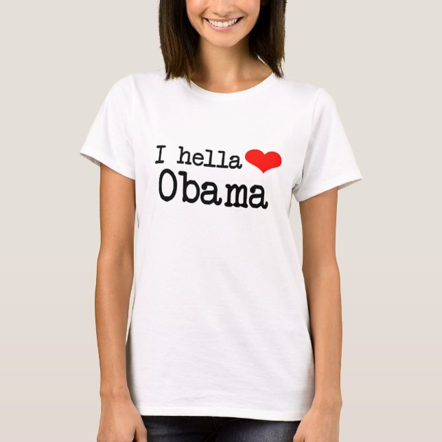 CAMISETA CORAÇÃO OBAMA DE HELLA (Frente)
