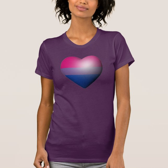 CAMISETA CORAÇÃO ORGULHO BISSEXUAL (Frente)