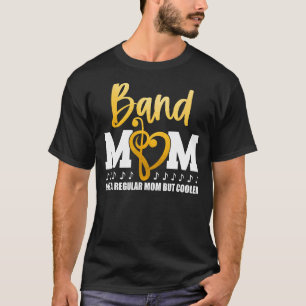 Camiseta Coração Orgulhosa Marchando Banda Mãe Como Uma Mãe