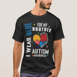Camiseta Coração para a Consciência do Autismo Especial Irm