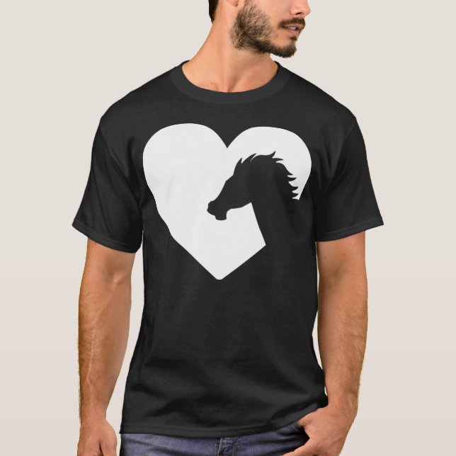 Camiseta Coração para professor equino (Frente)