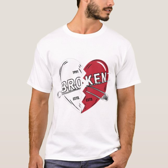 Camiseta Coração partido (Frente)