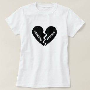 Camiseta Coração partido no Galego - corazón partido