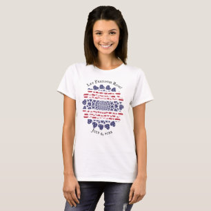 Camiseta Coração Patriótico Psicodélico Americano Tie Dye