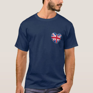 Camiseta Coração patriótico Reino Unido