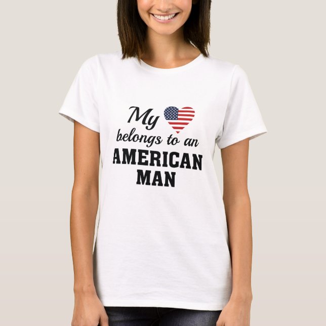 Camiseta Coração Pertence Americano (Frente)