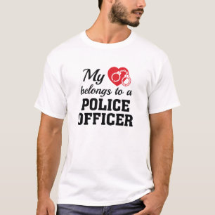 Camiseta Coração Pertence Policial