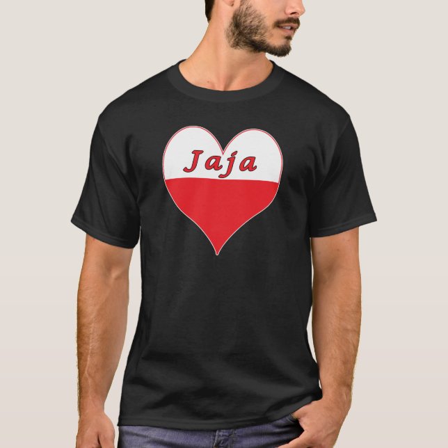 Camiseta Coração polonês de Jaja (Frente)