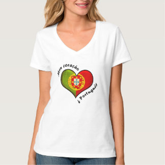 Camiseta Coração português