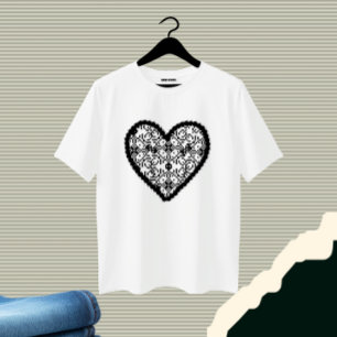 Camiseta Coração preto