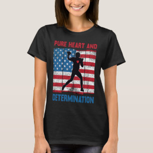Camiseta Coração Pura E Determinação Do Futebol Americano