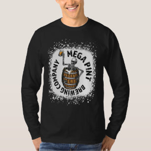 Camiseta Coração Que Quebra O Cole Branqueado Do Ponto Mega