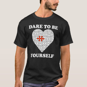Camiseta Coração Quebra-Cabeça Autism Conscientização Infan