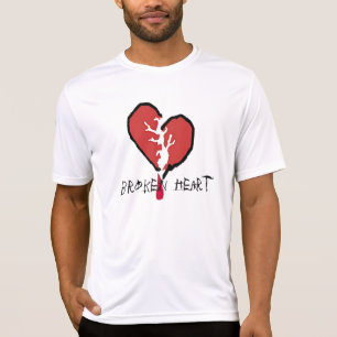 Camiseta coração quebrado