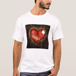 Camiseta Coração Quebrado/Camiseta Coração de Mendagem
