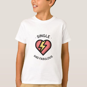 Camiseta Coração Quebrado   Coração Relâmpago Fundo Preto