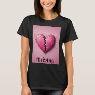 Camiseta Coração Quebrado do Dia dos Namorados Próspero