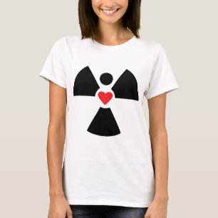 Camiseta coração radioativo do anjo