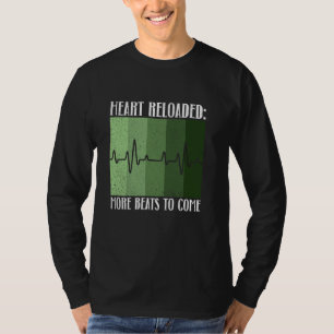 Camiseta Coração Recarregado Mais Batidas Por Vir Transpla