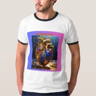 Camiseta coração resplendor
