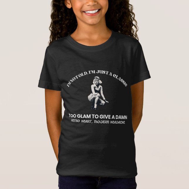 Camiseta Coração Retro, Atitude Moderna (Frente)