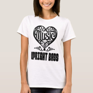 Camiseta Coração rolante elegante para amantes de latas ver
