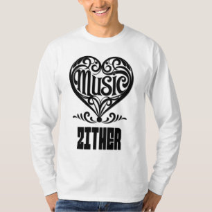 Camiseta Coração rolante legante para amantes de eixo zero