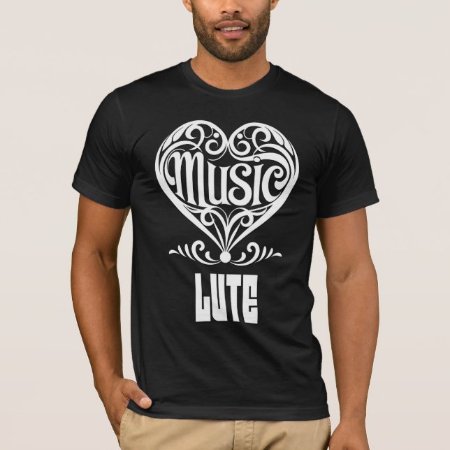 Camiseta Coração rolável elegante para os amantes de Luta (Frente)