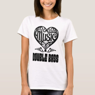 Camiseta Coração rolável elegante para pavimentões duplos