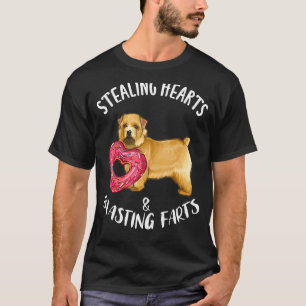 Camiseta Coração Roubando Fartos Explosivos Norwich Terrier