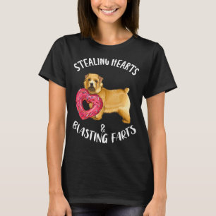Camiseta Coração Roubando Fartos Explosivos Norwich Terrier