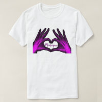 Coração roxo do raio X da mão