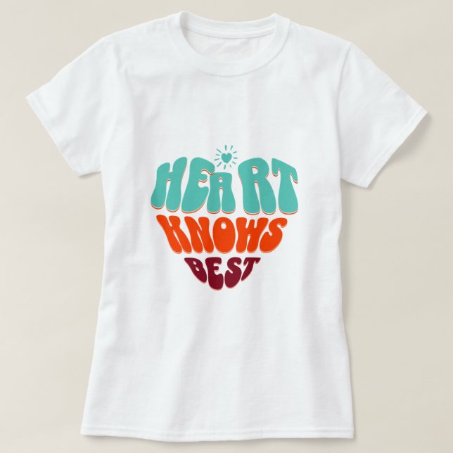 Camiseta Coração Sabe Melhor (Frente do Design)