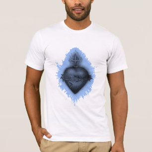 Camiseta Coração Sagrado Azul