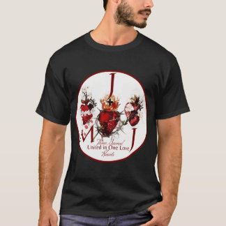 Camiseta Coração Sagrado De Coração Jesusimmaculado De Mari