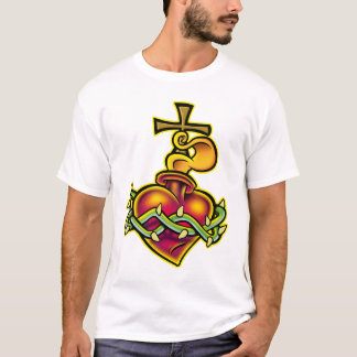 Camiseta Coração sagrado tribal