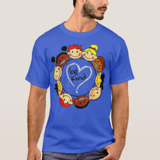 Camiseta Coração Seja Bonito Espalhar Coração Antisassando