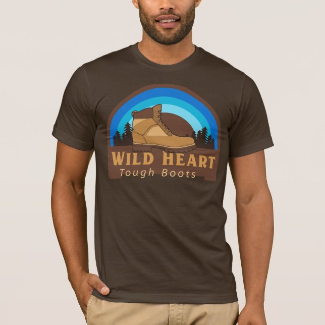 Camiseta Coração Selvagem, Botas Duras (Frente)