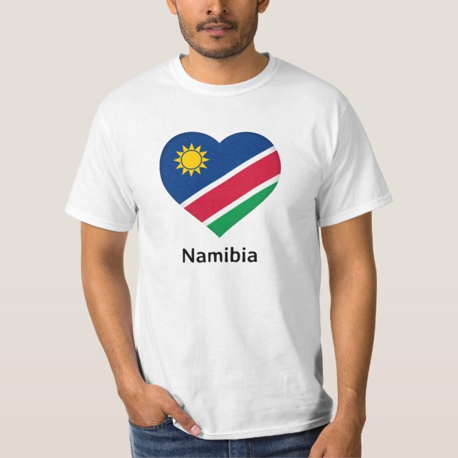 Camiseta Coração - Sinalizador da Namíbia (Frente)