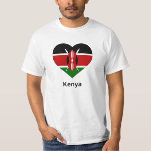 Camiseta Coração - Sinalizador do Quênia
