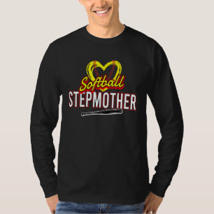 Camiseta Coração Softbol Madrasta Softbol Esporte Família