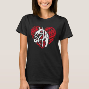 Camiseta Coração Sombra dos Cavalos Cavalos Equestres caval