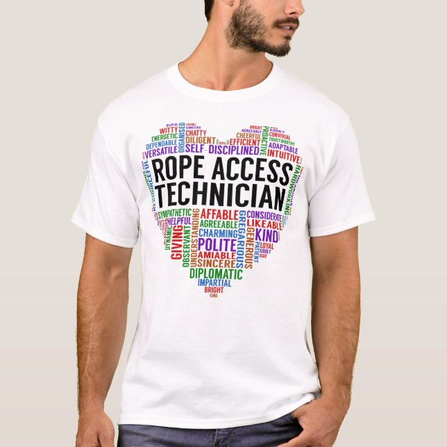 Camiseta Coração Técnico de Acesso a Cordas (Frente)