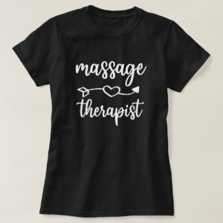 Camiseta Coração Terapista de Massagem