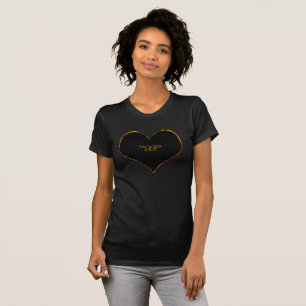 Camiseta Coração total   8.21.2017 do eclipse solar