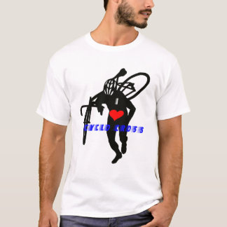 Camiseta Coração transversal do homem