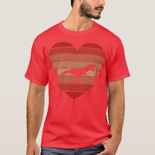 Camiseta Coração, Trex Valentine Day Love Gif