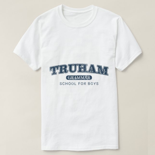 Camiseta Coração Truham Grammar School, Coração N (Frente do Design)